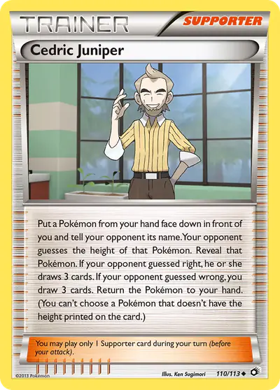 Image de la carte Pokemon Cedric Juniper 110/113
