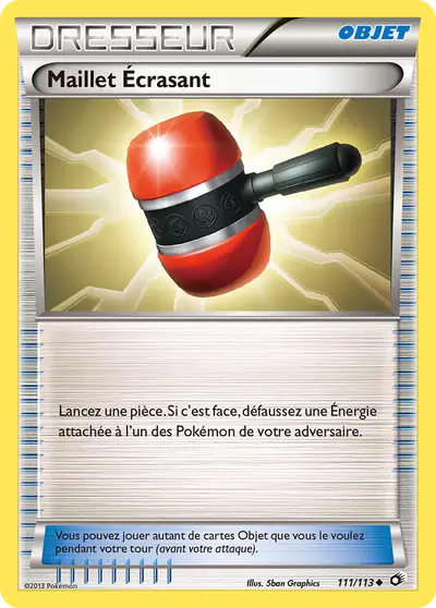 Image de la carte Pokemon Maillet Écrasant 111/113