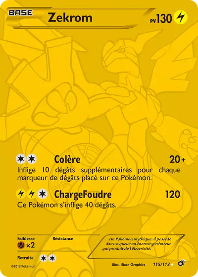 Image de la carte Pokemon Zekrom 115/113