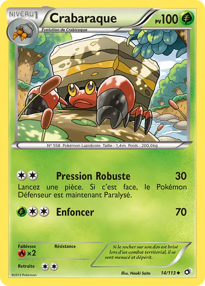 Image de la carte Pokemon Crabaraque 14/113