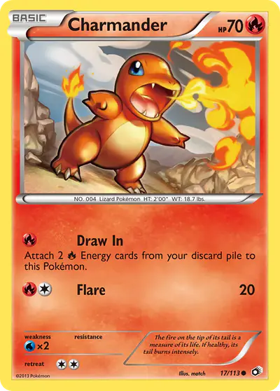 Image de la carte Pokemon Charmander 17/113