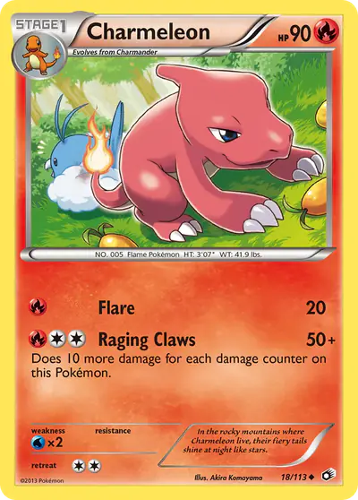 Image de la carte Pokemon Charmeleon 18/113