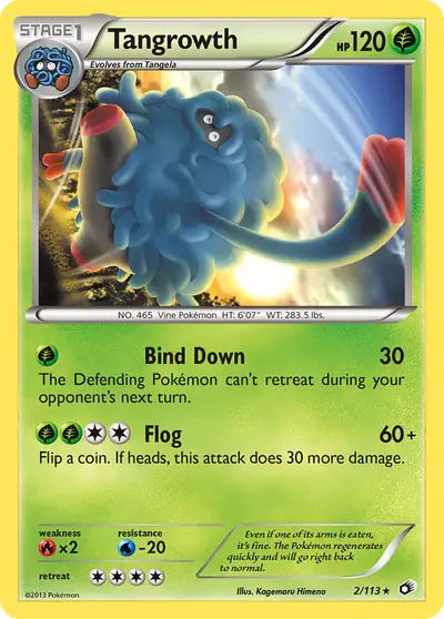 Image de la carte Pokemon Tangrowth 2/113