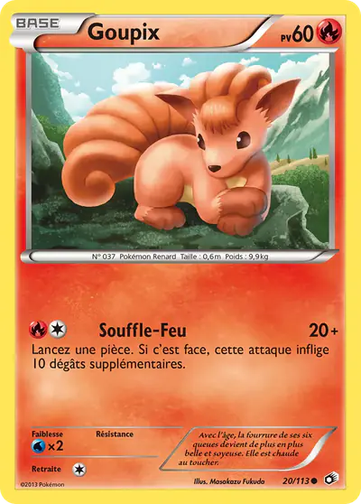 Image de la carte Pokemon Goupix 20/113