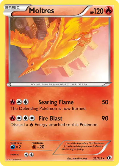 Image de la carte Pokemon Moltres 22/113