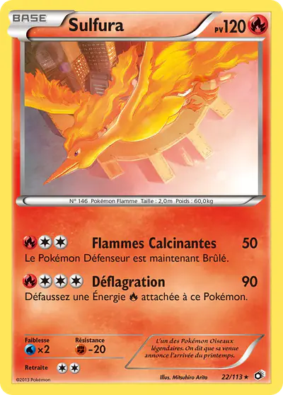 Image de la carte Pokemon Sulfura 22/113