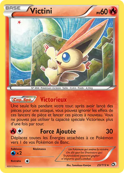 Image de la carte Pokemon Victini 23/113