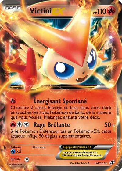 Image de la carte Pokemon Victini EX 24/113