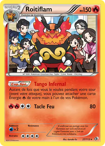 Image de la carte Pokemon Roitiflam 27/113