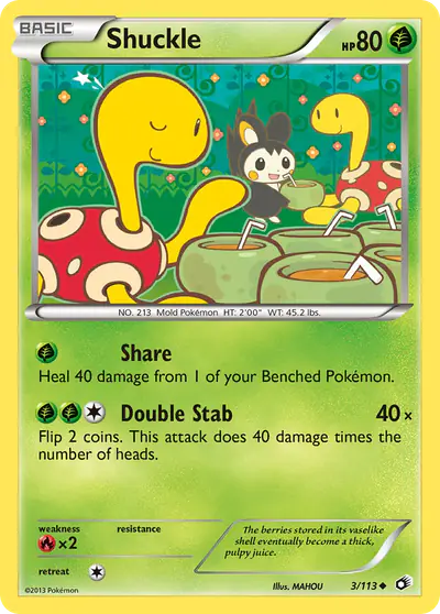 Image de la carte Pokemon Shuckle 3/113