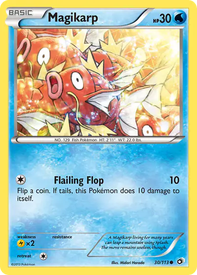 Image de la carte Pokemon Magikarp 30/113