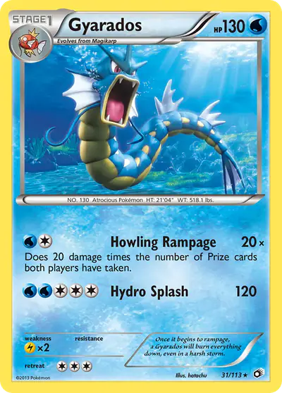 Image de la carte Pokemon Gyarados 31/113
