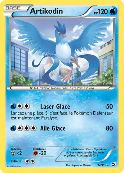 Image de la carte Pokemon Artikodin 32/113
