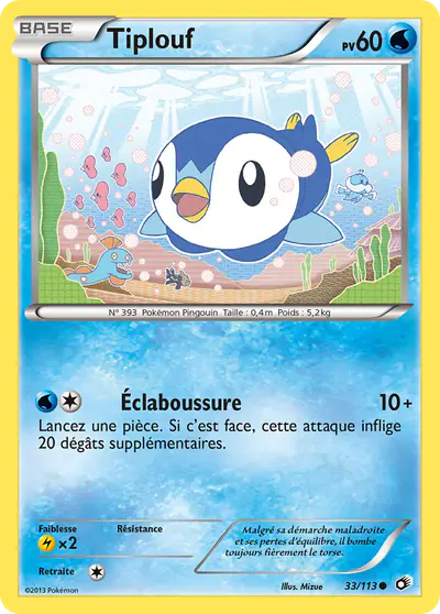 Image de la carte Pokemon Tiplouf 33/113