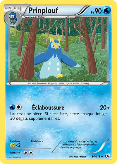Image de la carte Pokemon Prinplouf 34/113