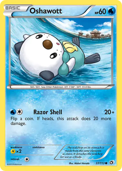 Image de la carte Pokemon Oshawott 37/113