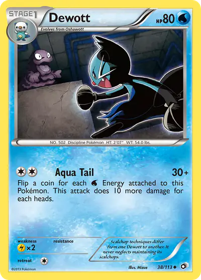 Image de la carte Pokemon Dewott 38/113