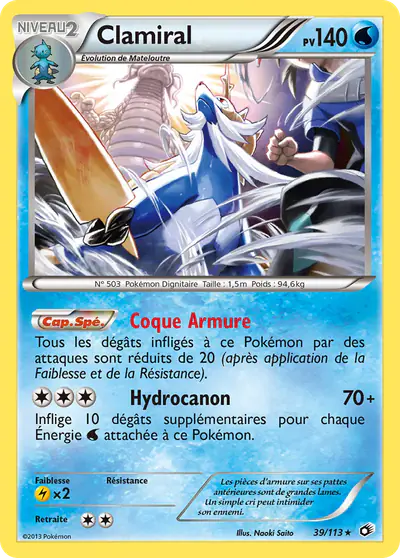 Image de la carte Pokemon Clamiral 39/113