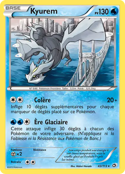 Image de la carte Pokemon Kyurem 43/113