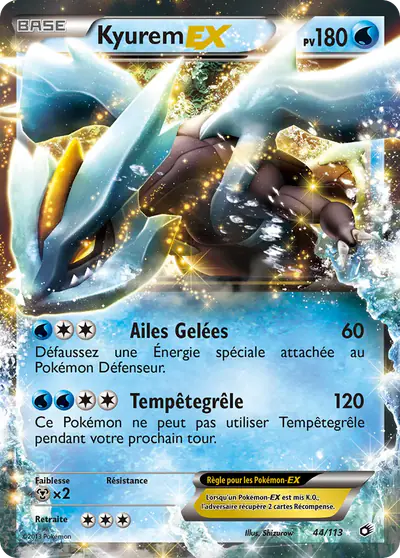 Image de la carte Pokemon Kyurem EX 44/113