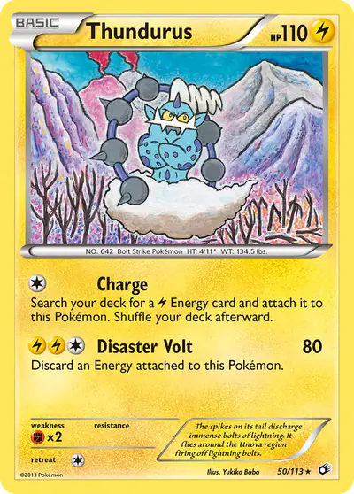 Image de la carte Pokemon Thundurus 50/113