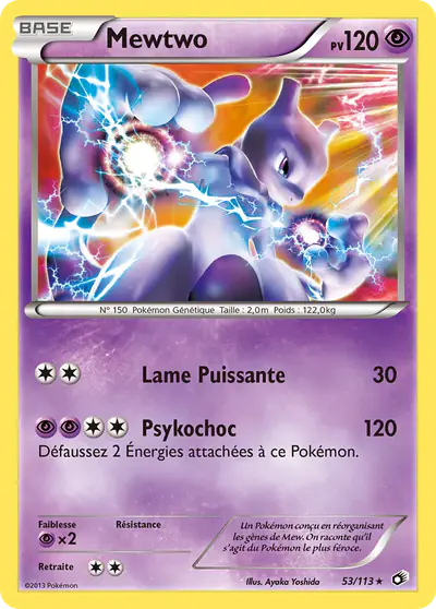 Image de la carte Pokemon Mewtwo 53/113
