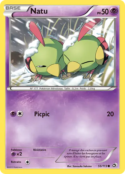 Image de la carte Pokemon Natu 55/113