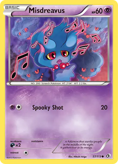 Image de la carte Pokemon Misdreavus 57/113
