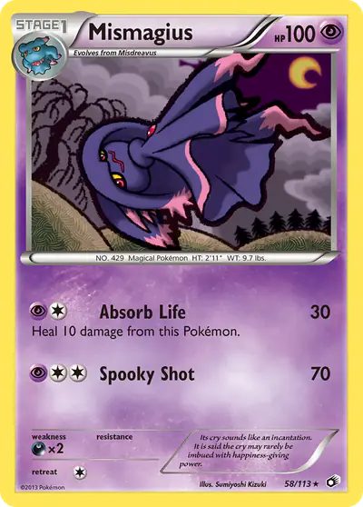 Image de la carte Pokemon Mismagius 58/113