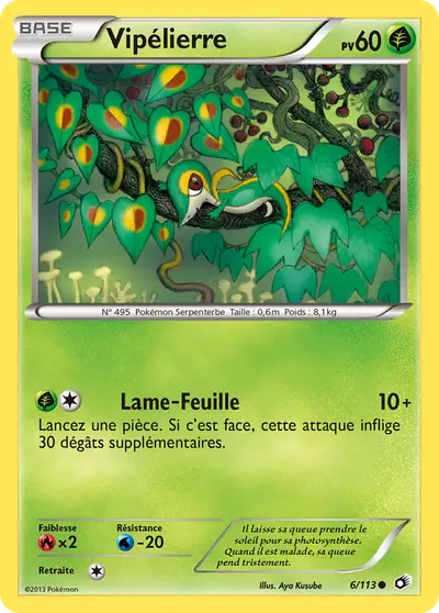 Image de la carte Pokemon Vipélierre 6/113