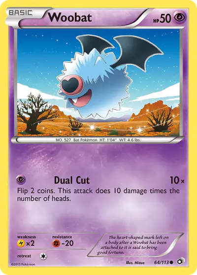 Image de la carte Pokemon Woobat 64/113