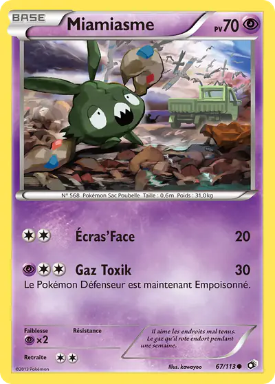 Image de la carte Pokemon Miamiasme 67/113