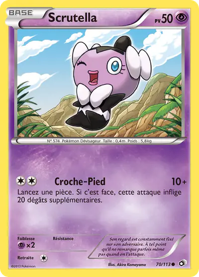 Image de la carte Pokemon Scrutella 70/113
