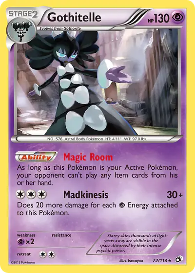 Image de la carte Pokemon Gothitelle 72/113