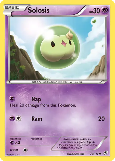 Image de la carte Pokemon Solosis 74/113