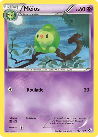 Image de la carte Pokemon Méios 75/113