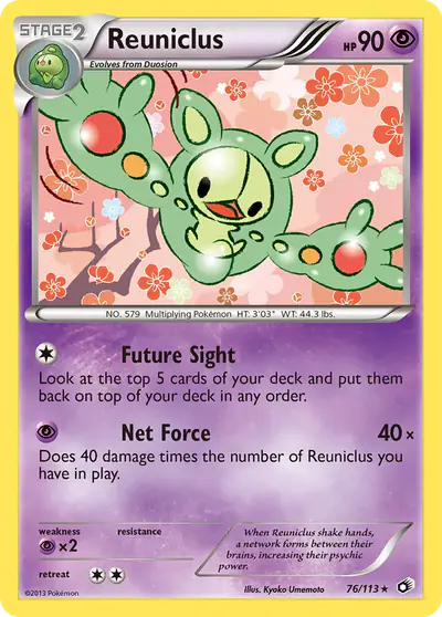 Image de la carte Pokemon Reuniclus 76/113