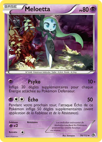 Image de la carte Pokemon Meloetta 78/113