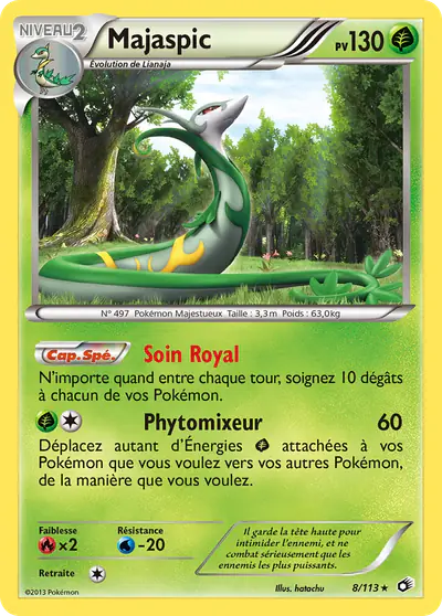 Image de la carte Pokemon Majaspic 8/113