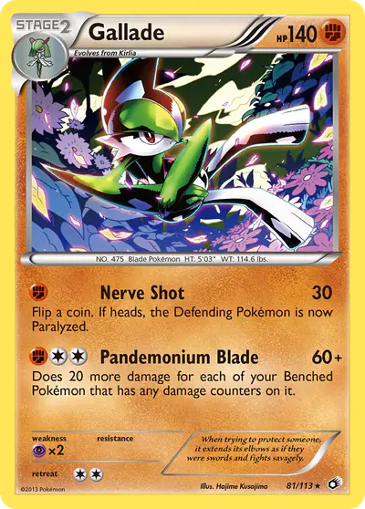 Image de la carte Pokemon Gallade 81/113