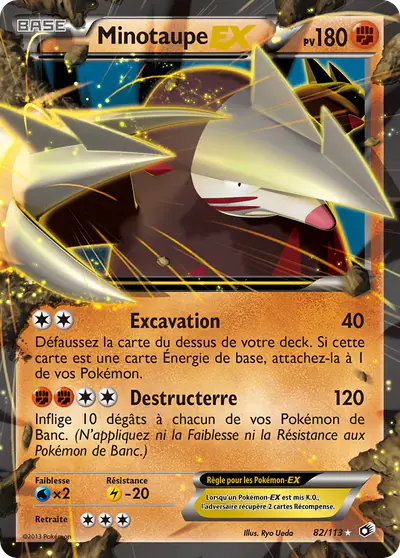 Image de la carte Pokemon Excadrill EX 82/113