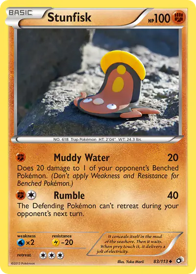Image de la carte Pokemon Stunfisk 83/113