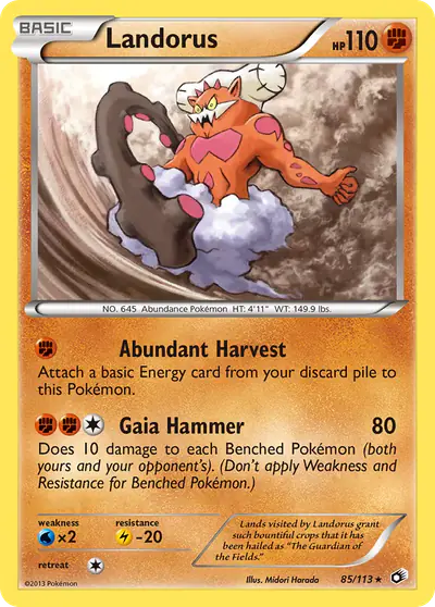 Image de la carte Pokemon Landorus 85/113