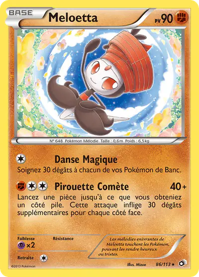 Image de la carte Pokemon Meloetta 86/113