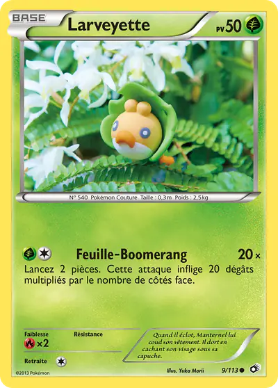 Image de la carte Pokemon Larveyette 9/113