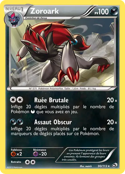 Image de la carte Pokemon Zoroark 90/113