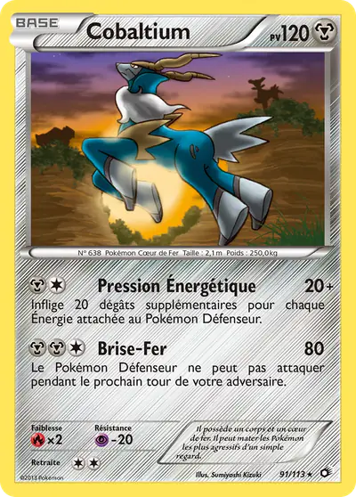 Image de la carte Pokemon Cobaltium 91/113