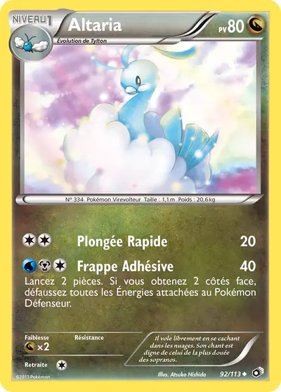Image de la carte Pokemon Altaria 92/113