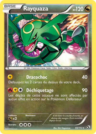 Image de la carte Pokemon Rayquaza 93/113