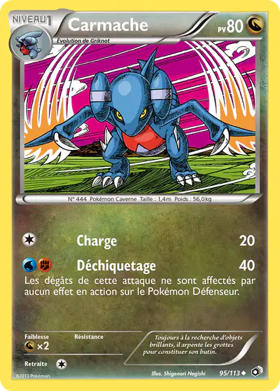 Image de la carte Pokemon Carmache 95/113